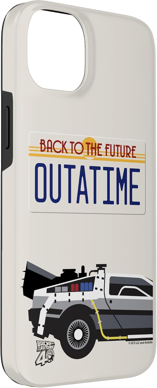 Back to the Future OUTATIME License Plate Case for iPhone 14 Plus