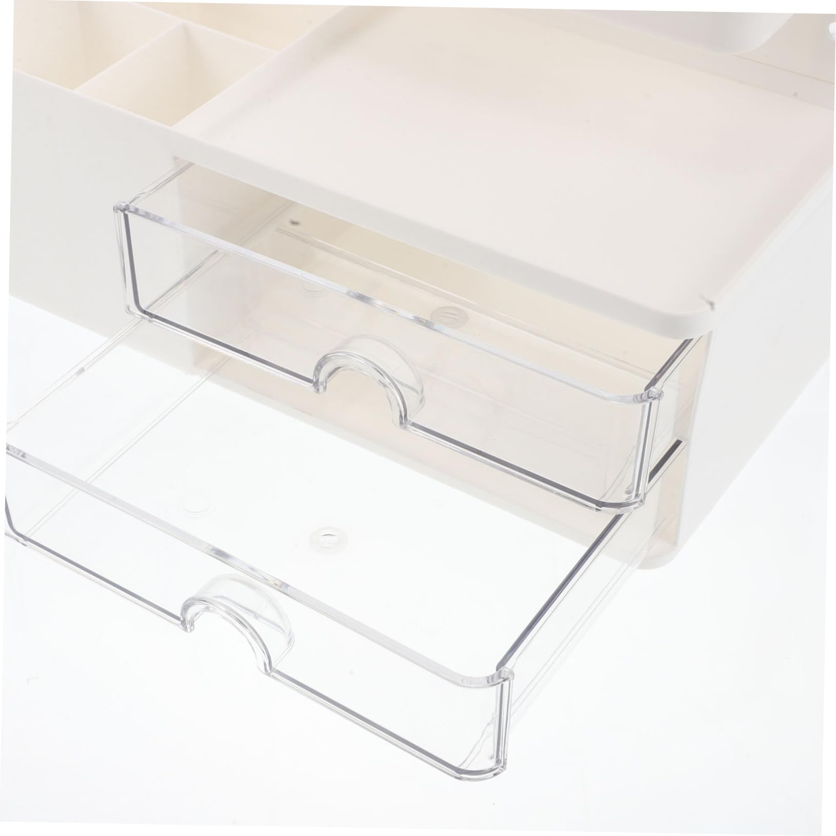 Veemoon Organizador de Escritorio con Forma de Conejo Cute Caja de Almacenamiento con Cajones Estante de Perforación para de Oficina y Papelería Accesorio de Escritorio Divertido y
