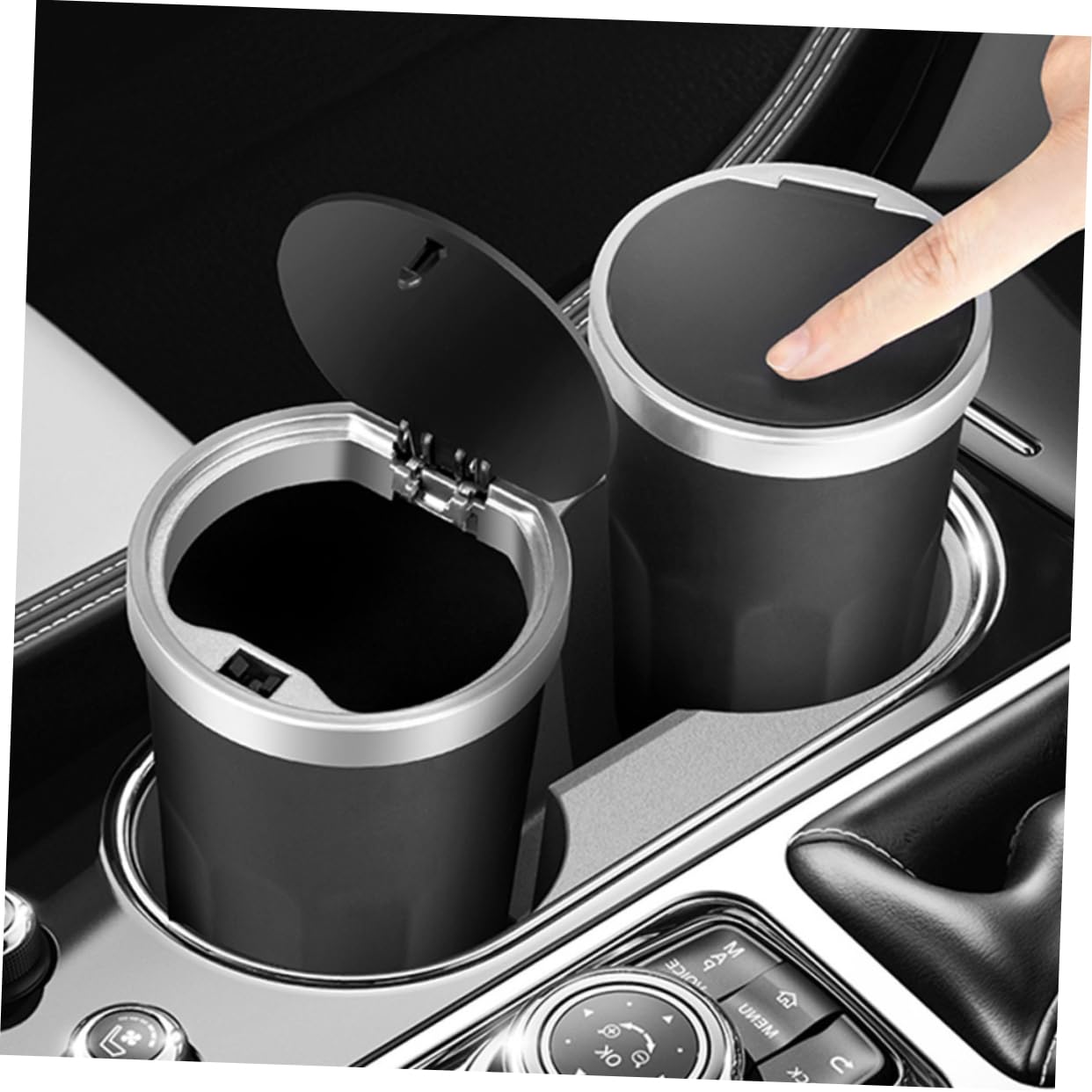 iplusmile 6pièces Poubelle De Voiture Étanche Conteneur De Déchets Compact Pour Porte-gobelet Facile à Installer Utiliser Parfait Pour Intérieur De Votre Véhicule