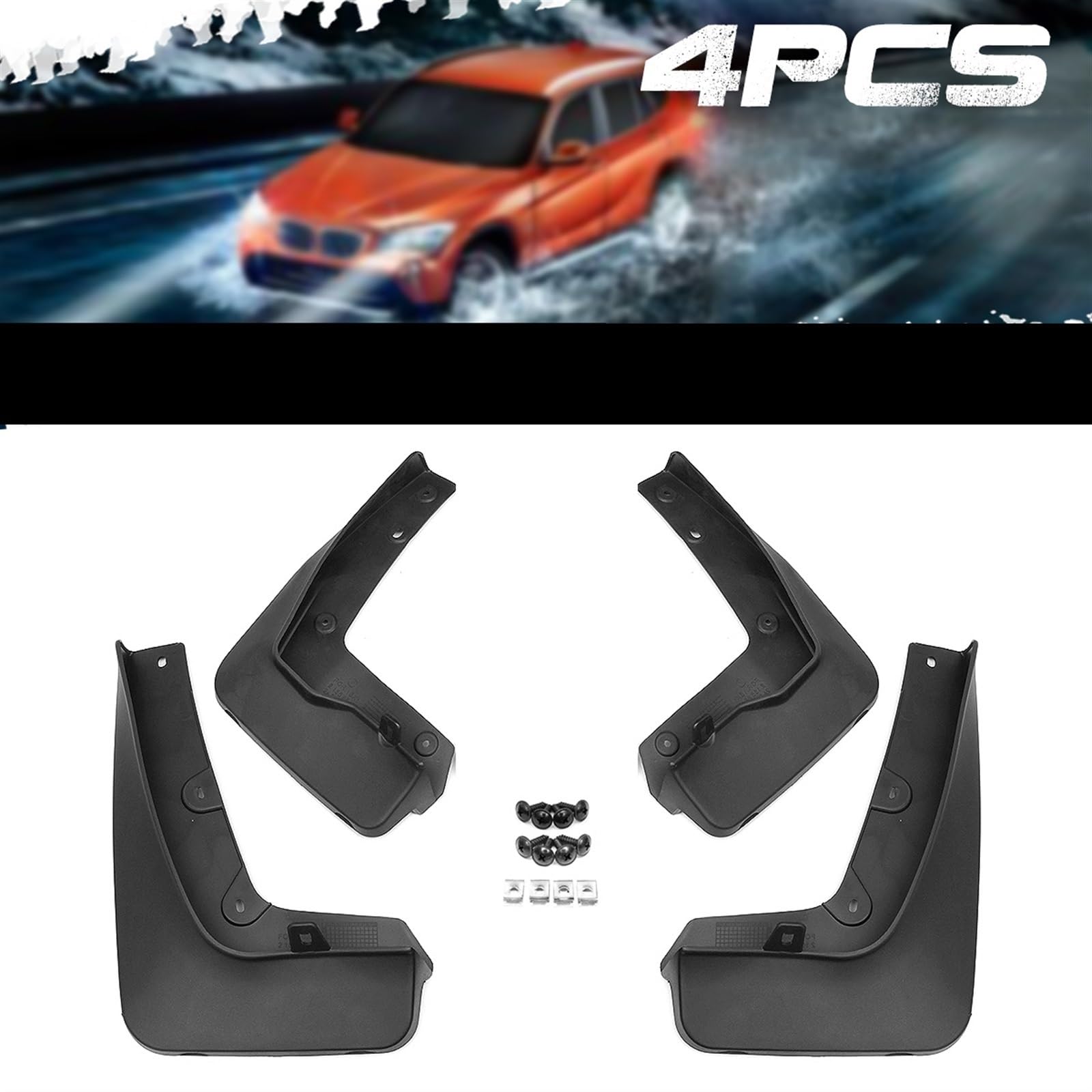 Parafanghi for auto, for BMW, X1 F48 2016 2017 2018 2019 2020 Paraspruzzi Flap Paraspruzzi Paraspruzzi