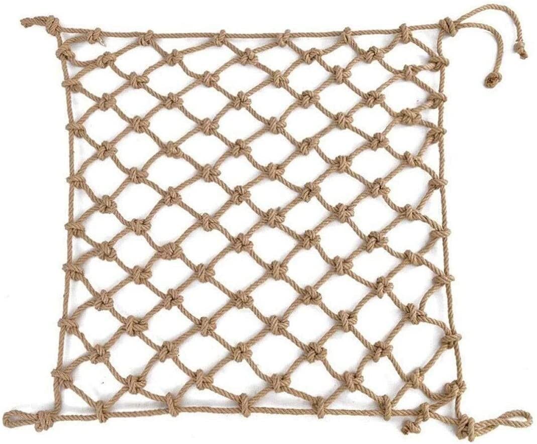 10 m Balkontreppe Dekonetz, Outdoor Kletternetz Kindersicherheitsnetz Gartenschutznetz Decke Hanfseil Schutznetz(12 cm Hole)