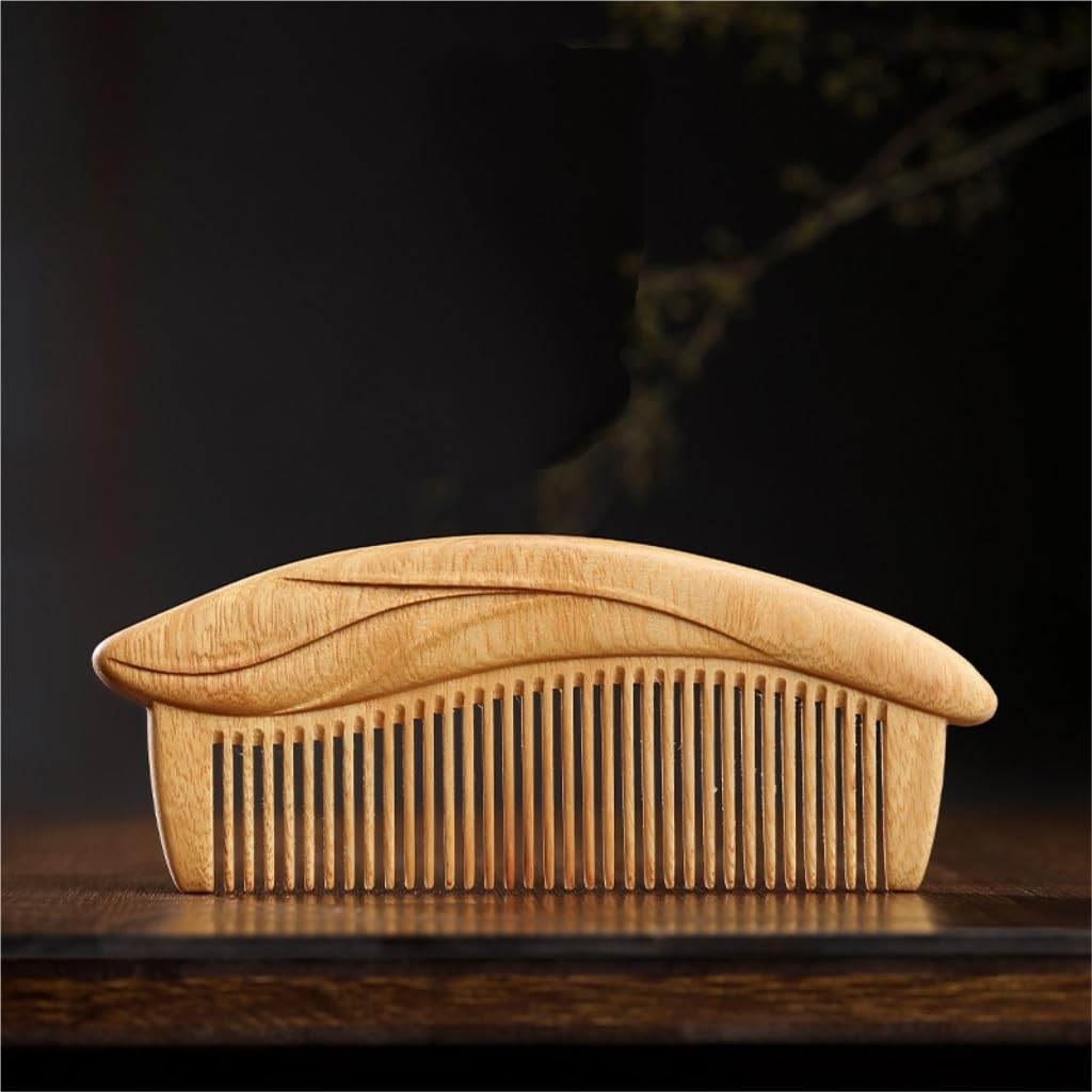 Peine De Estilo Retro, Viaje Portátil Madera Maciza, For Barba For Hombres, For Pelo Rizado (tamaño: 5 Pulgadas)