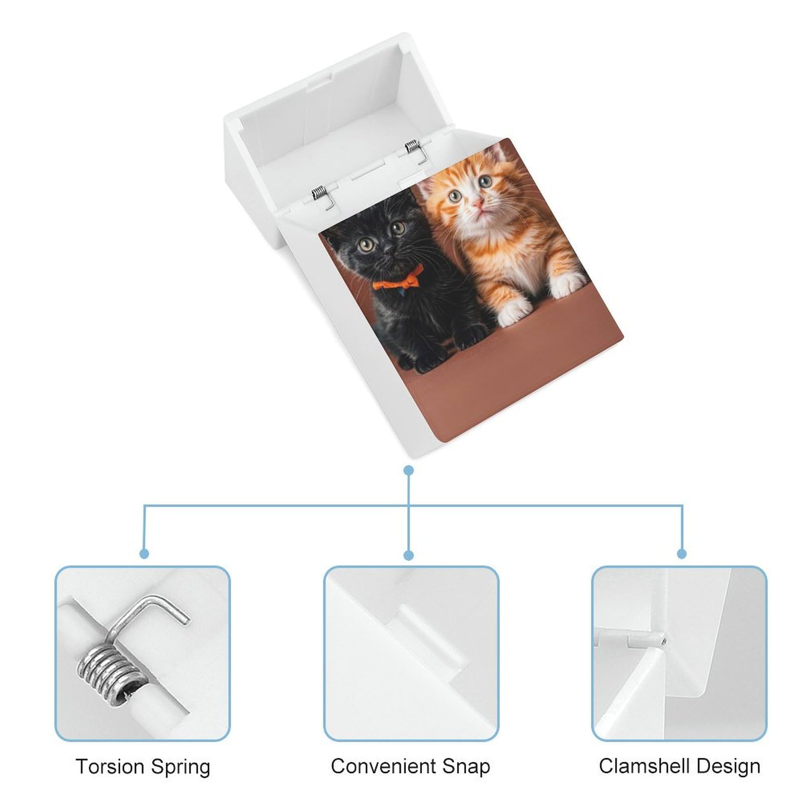 kitten cigarette case Amazon.com: Cigarette Case Stylish Cigarette Box Holder Cute Kitten Black  and Orange Cat Cigarettes Protective Cover Waterproof Cigarettes Holder  Plastic Cigaret Container for Men Women Smoker Gift : Health & Household