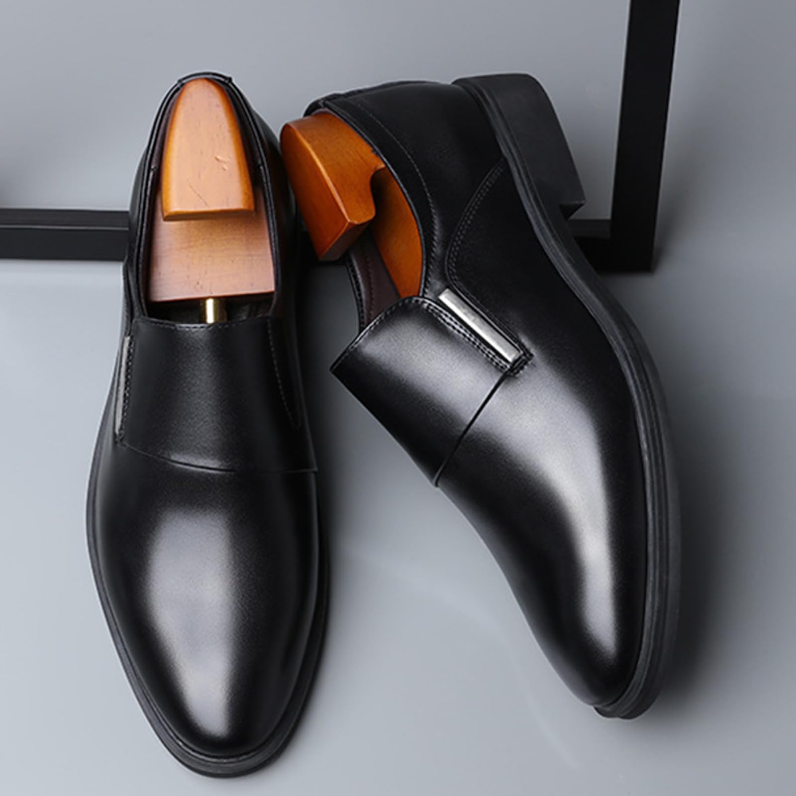 Scarpe da Formali da Uomo Senza Lacci | casual, a punta, in pelle, antiscivolo, eventi aziendali, mocassini, sposa, camminare
