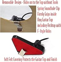 Vista 4 de Performance Plus GSP-1 Pastilla acústica para guitarra acústica con cable de 9 pies y enchufe de 1/4", Transductor Deluxe