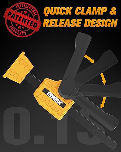 Miniatura 2 de Bench Dog Clamps for Woodworking - EWORK Wood Clamps Up to 155 Lbs Clamping Force - Woodworking Clamps for Workbench 20mm Dog Hole Edge Clamps Quick