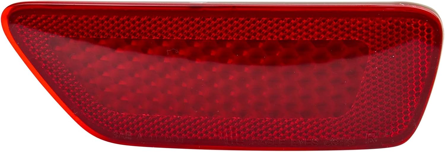 TRQ Rear Right Side Marker Light Red Passenger Side Compatible with 2011-2020 Dodge Journey 2011-2017 Jeep Compass 2011-2022 Grand Cherokee 2022 Grand Cherokee WK CH1185100
