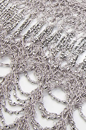 BABEYOND 1920s Shawl Wraps Gatsby Beaded Evening Cape Bridal Shawl Bolero Flapper Cover Up4