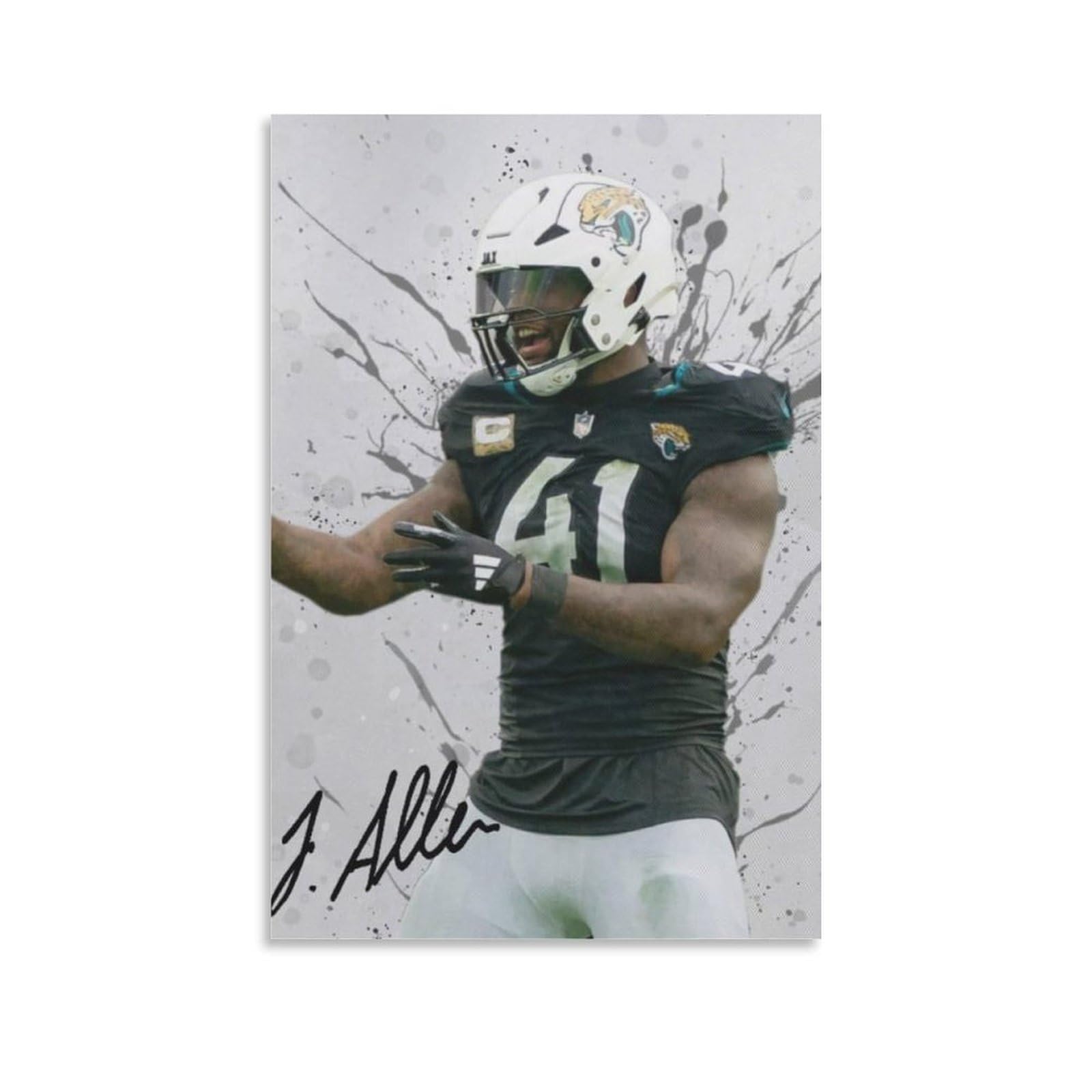 ASUIU Josh Allen Canvas Poster Picture Print Wall Art Poster Painting Canvas Posters Artworks Room Aesthetic 20x30inch(50x75cm)