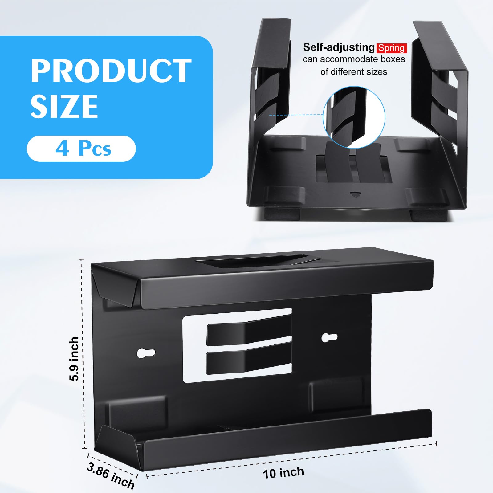 Amazon.com: 4 Pcs Magnetic Glove Box Holder Dispenser Wall Mounted