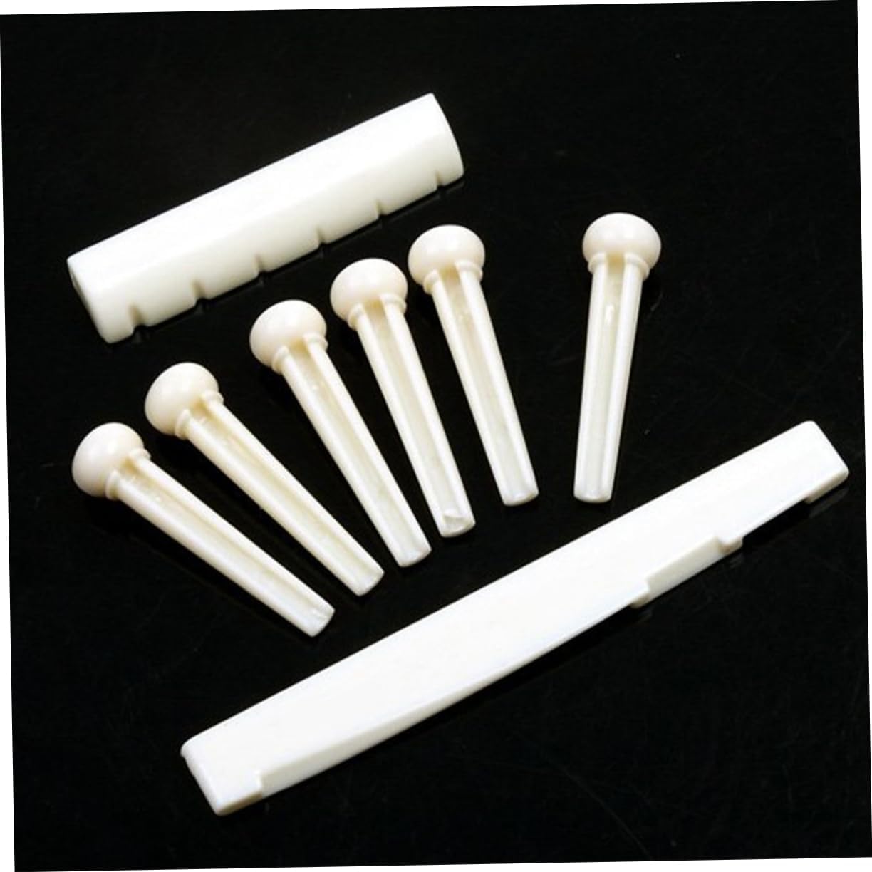 Acoustic Guitar Bridge Saddle Nut Set Replacement Parts for Guitarist image 3