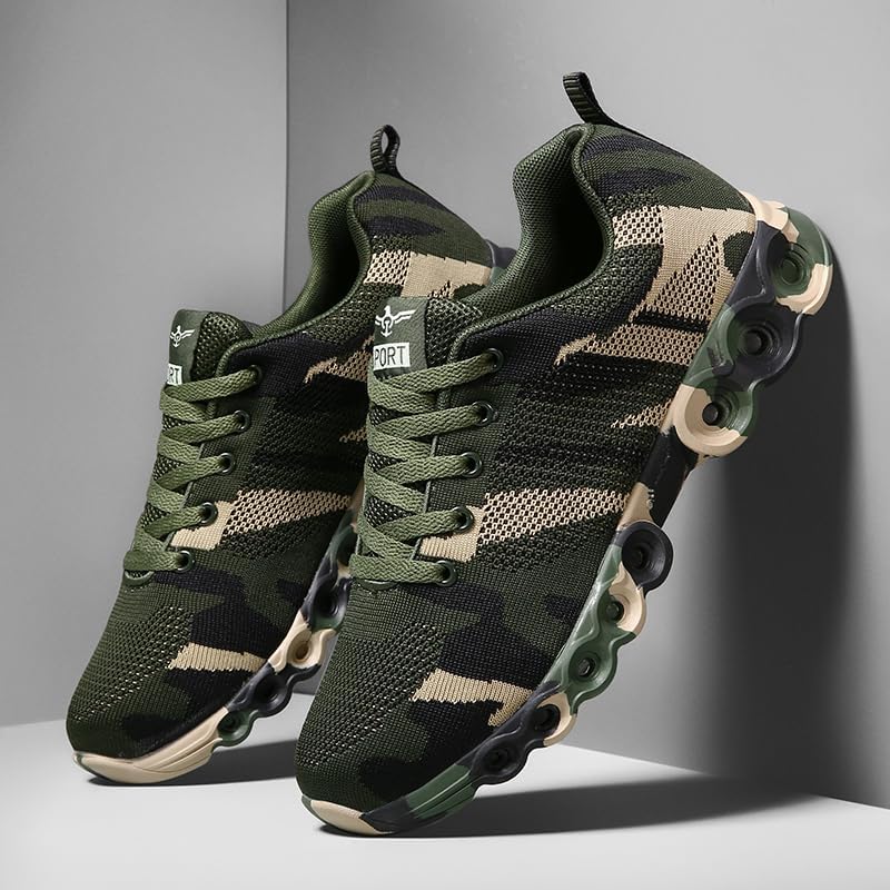 Outdoor Camo Men Women Shoes Camouflage Running Non Slip Training Sports Rock Climbing Camping Hiking Sneaker Footwear
