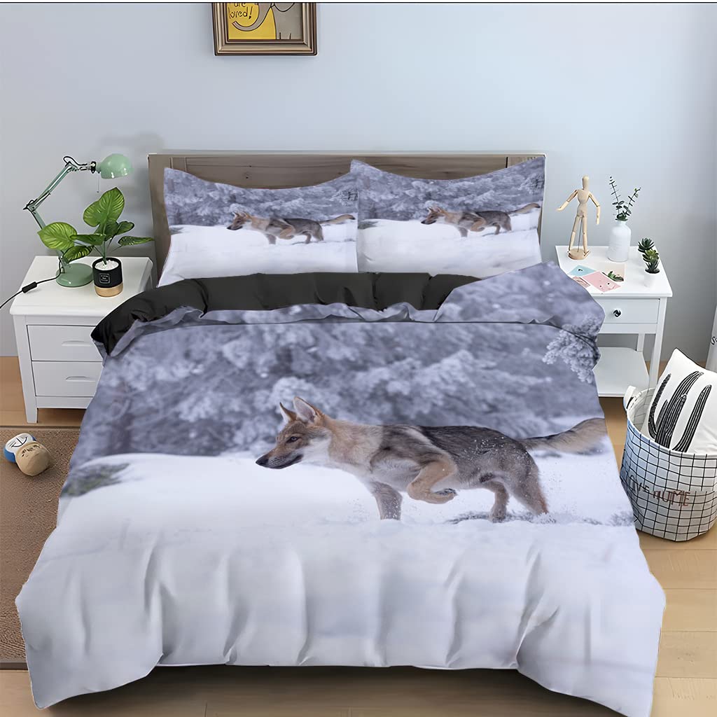 Housse de couette 140x200 microfibres douce blanche avec taies d'oreiller pour lit enfant et ado