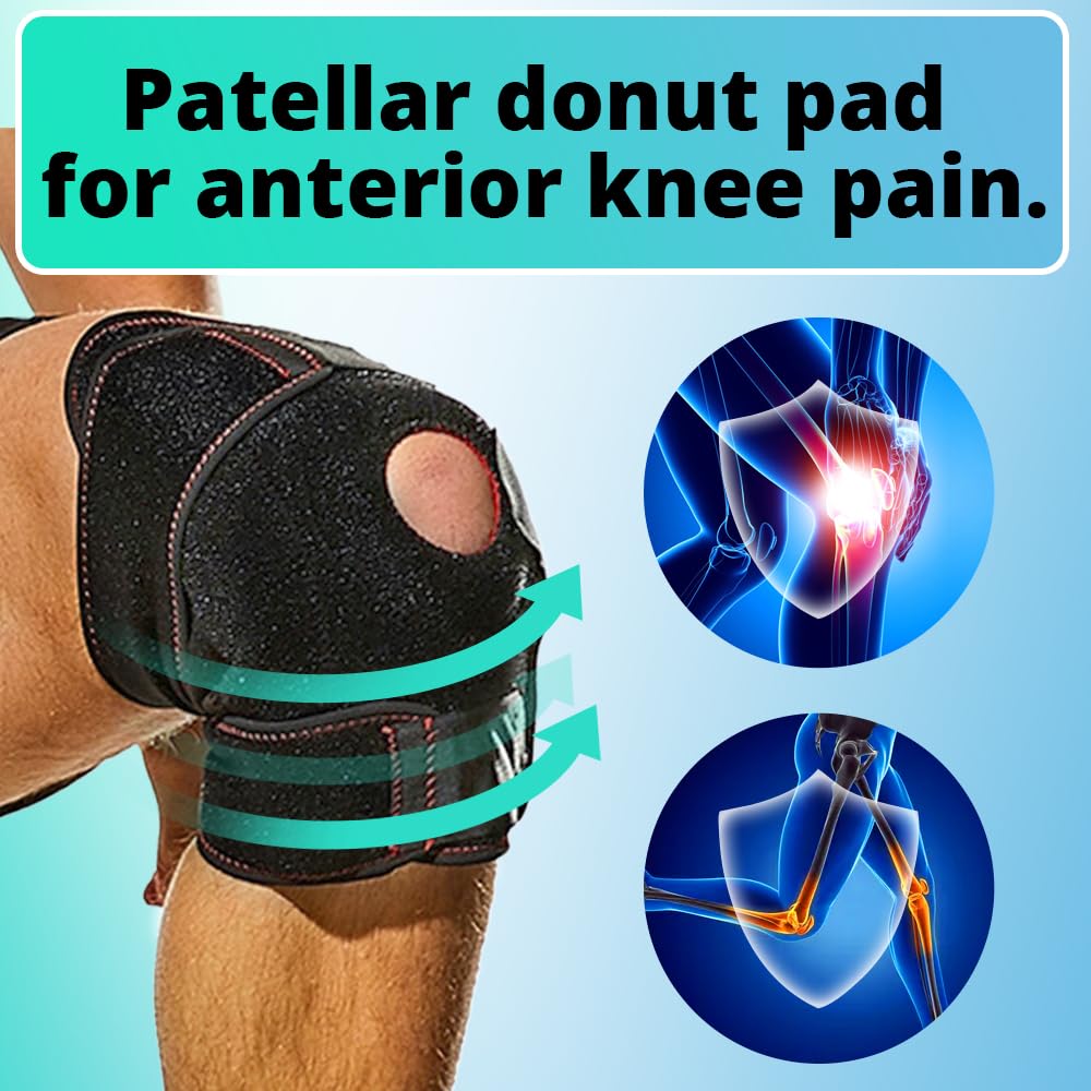 Hinged Knee Brace for Men and Women, Adjustable Knee Support Wrap with Removable Metal Hinges & Built-in Side Stabilizers for ACL PCL MCL Ligament Injuries, Meniscus Tear, Arthritis - Image 5