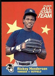 1986 Fleer - All Star Team #7 Rickey Henderson
