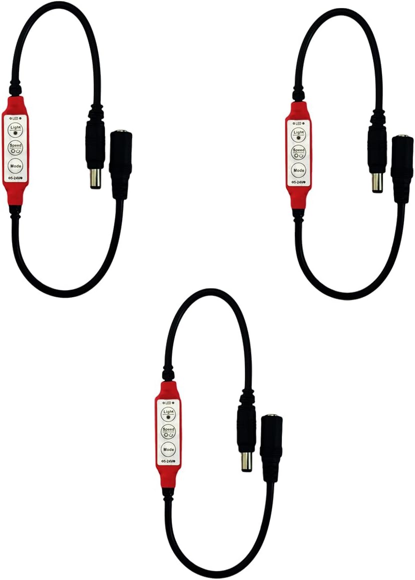 3 Pack Flicker Effects Control for Led Lighting Flame Simulation Fake Fire Theater Props