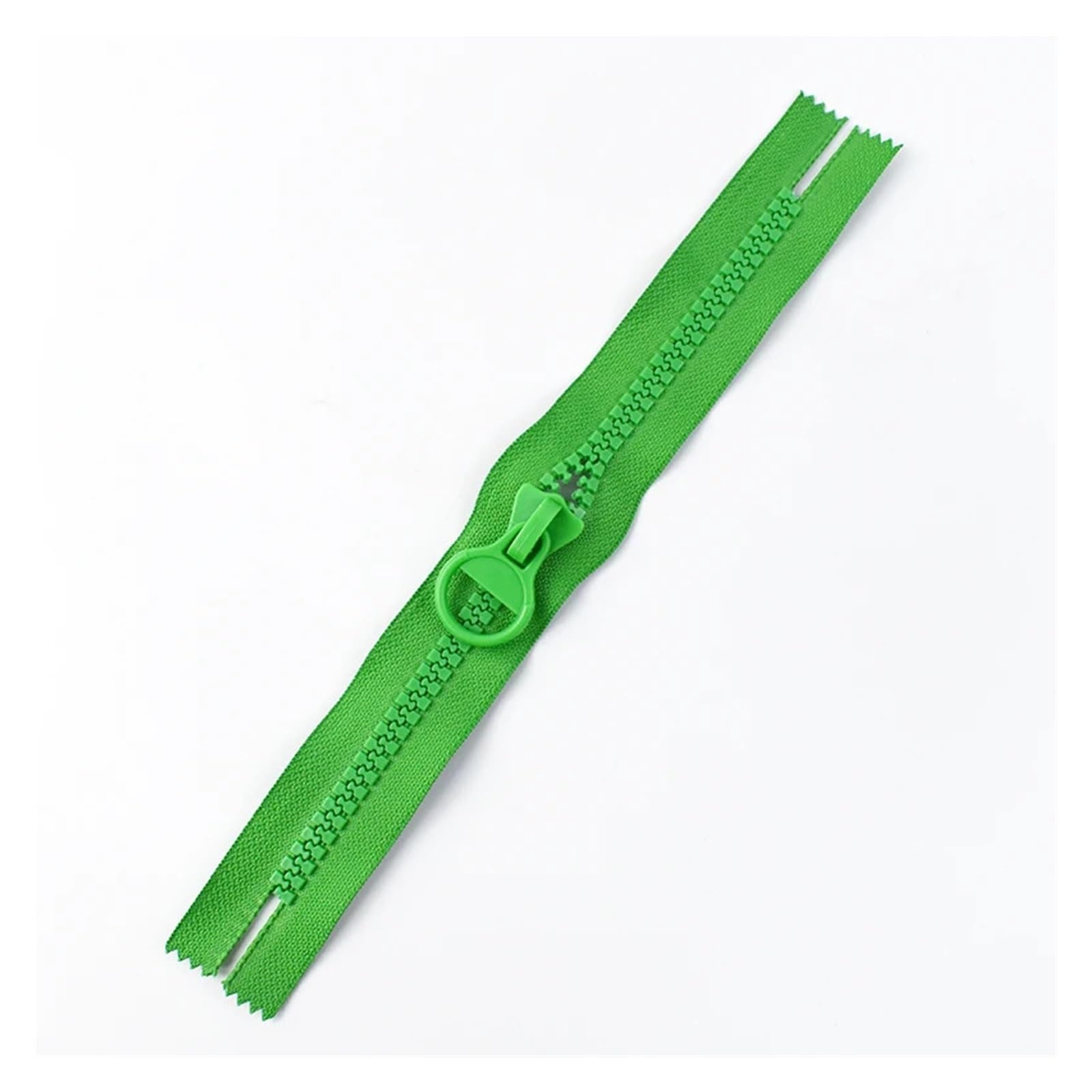 Resin Zippers 1-5Pc 20/25/30cm Resin Zipper 10# Colorful Large Zippers No Endless Zip Clothes Pocket Decoration Zips Repair(Green 01,3PCS_NO10-25CM)