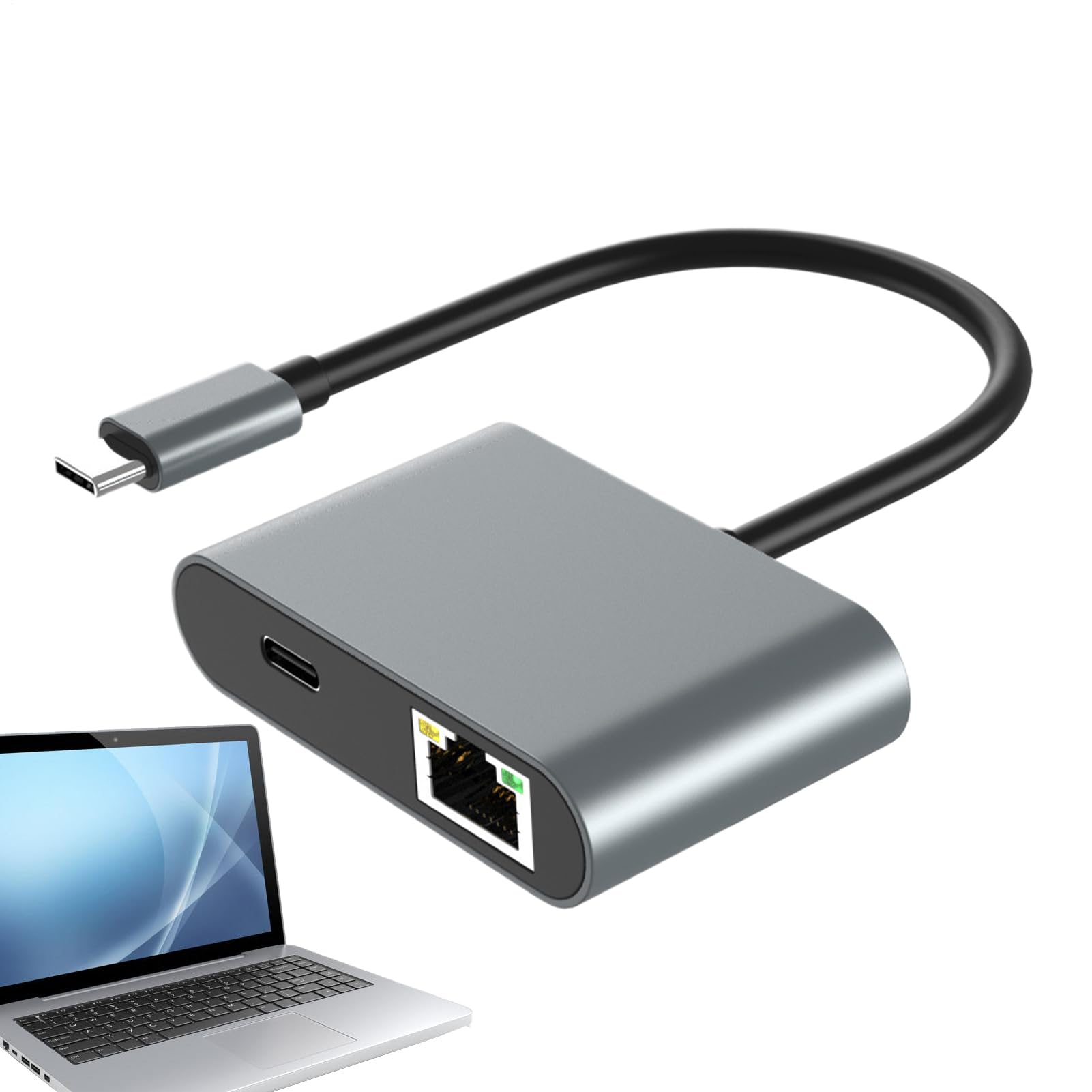 Adaptador USB a Ethernet Tipo C Gigabit LAN RJ45 para PC 8