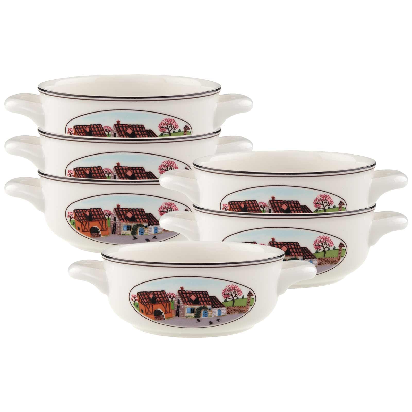 Villeroy & Boch Design Naif 1023372510 EKM Living - Juego de Platos hondos (6 Unidades, Acero Inoxidable)