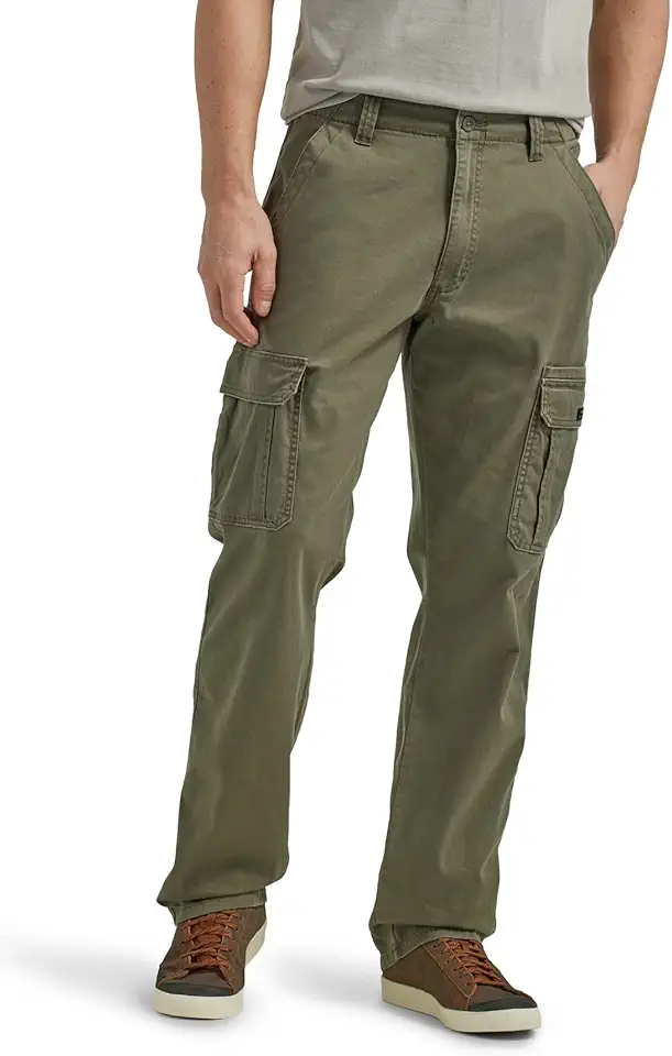 Wrangler Authentics Men's Relaxed Fit Stretch Cargo Pant