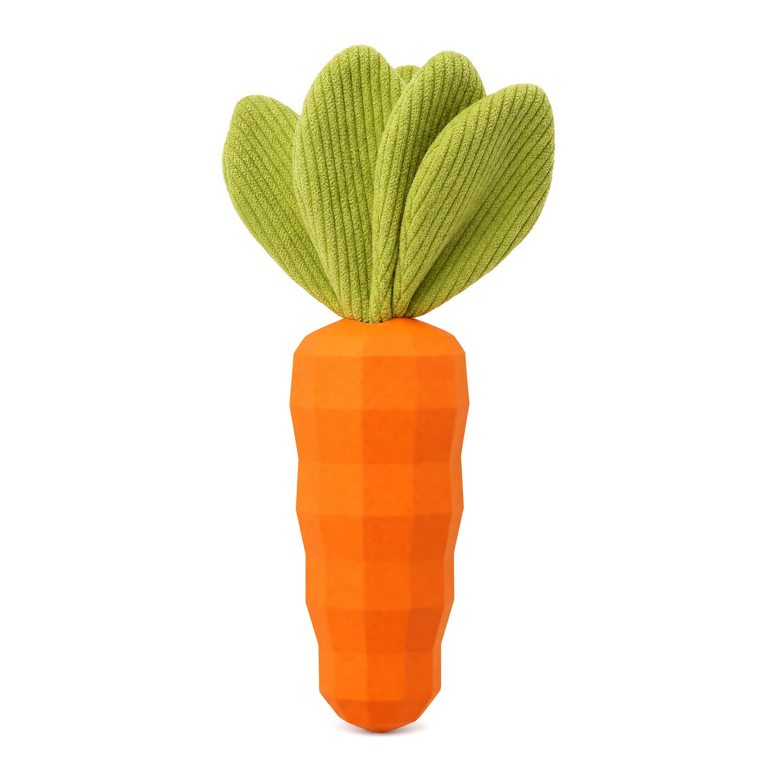 Yongyann Carrot Dog Toy, Squeaky Indestructible Natural Rubber Tough