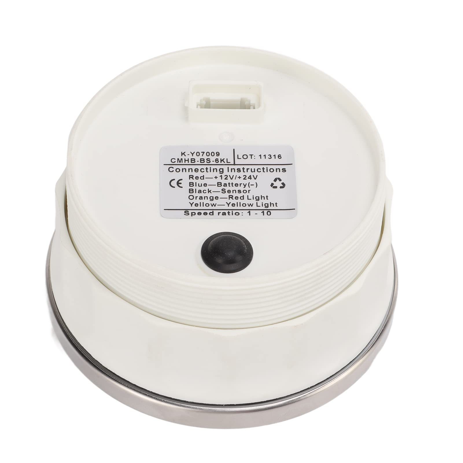 Contagiri marino impermeabile 12V 24V RPM Gauge 0 6000RPM per motori a benzina Barche Auto Camion Acciaio inossidabile Plastica ABS Compatto portatile
