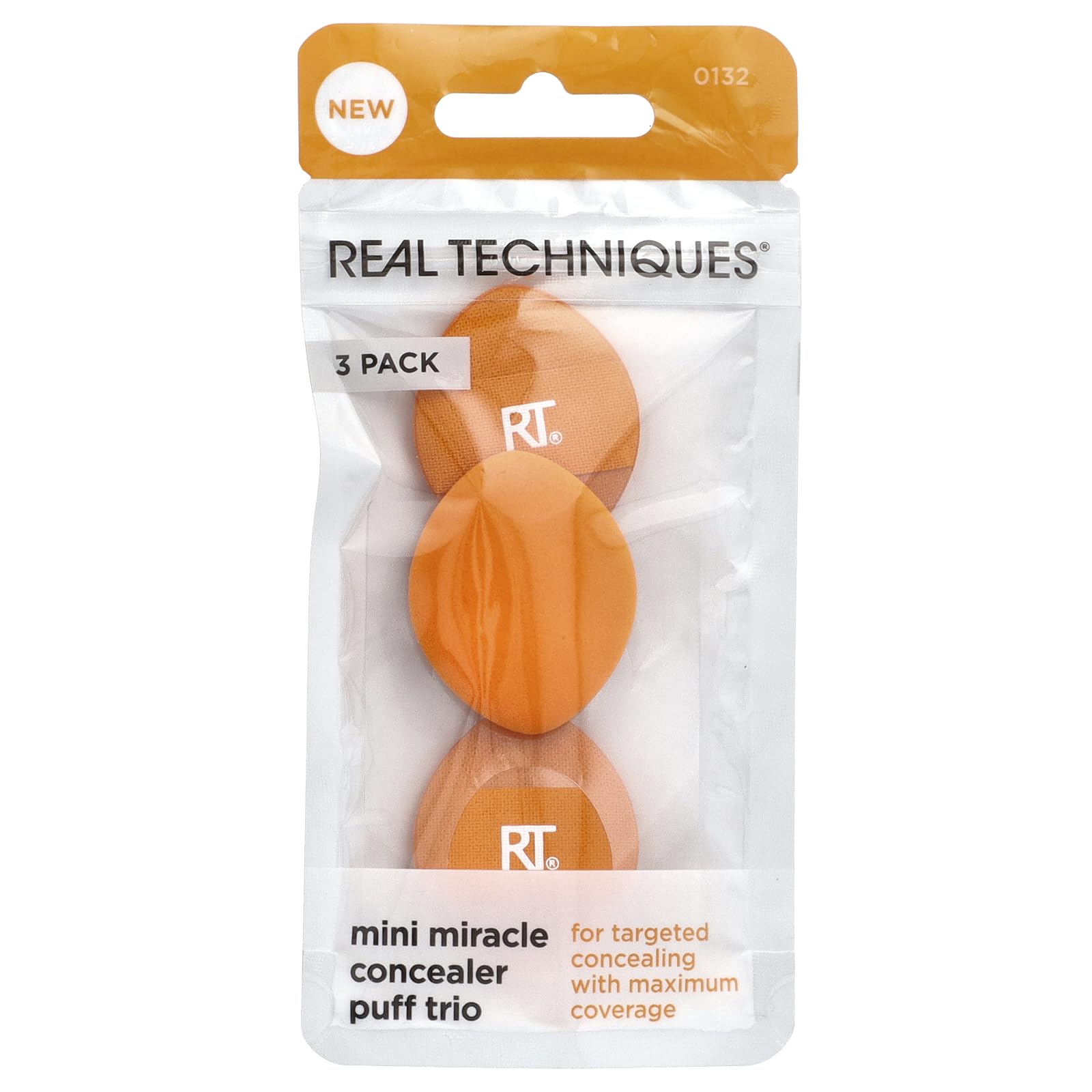 Real Techniques Mini Miracle Concealer Puff Trio, 3 Pack