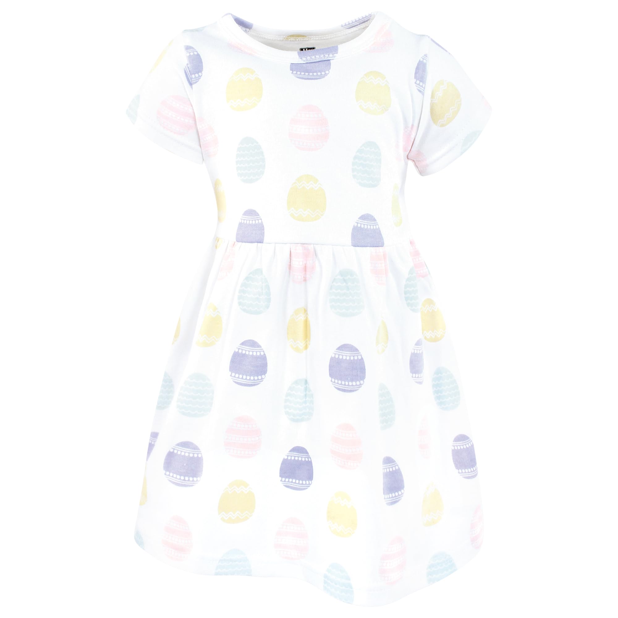 Hudson Baby Vestidos de algodón para niñas, conejito de Pascua, color rosa
