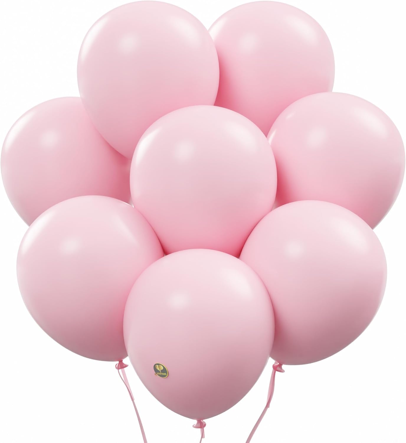 AFTERLOON® Biodegradable Balloons 50 pcs Baby Pink 10 Inch, Matte Color Thickened Extra Strong Latex Helium Float, for Baby Shower Gender Reveal Garland Arch Wedding Birthday Party Decorations