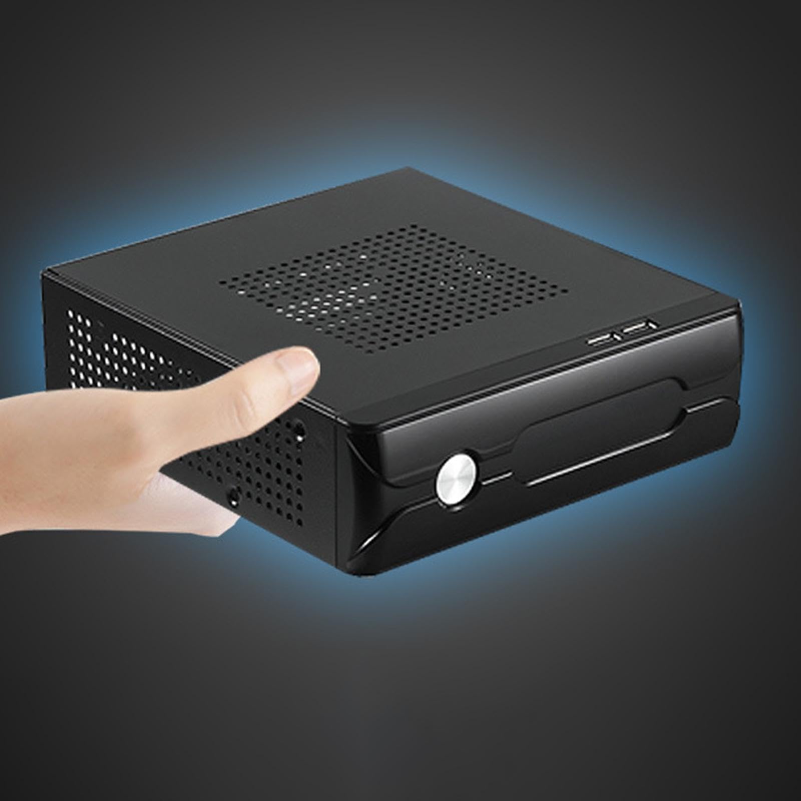 Caja de Ordenador, Microchasis, Mini ITX para Juegos, Escritorio Compacto, USB 2.0, Disipación Térmica, Adecuada para El Espacio de Trabajo Doméstico, M03