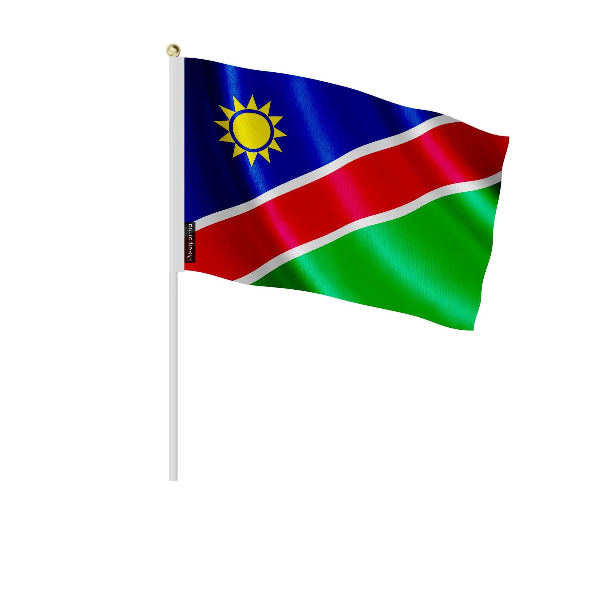 Mini drapeau Namibie 14x21cm pour projet éducatif et exposition scolaire