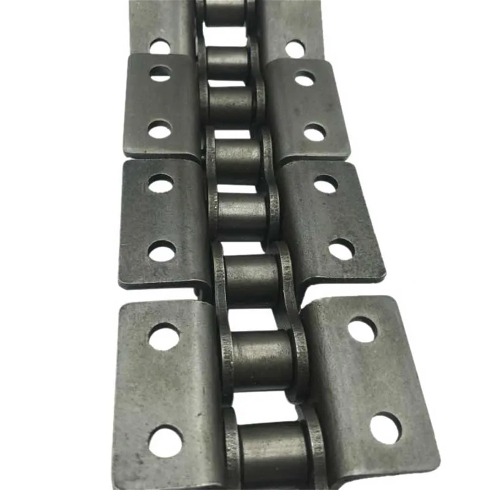 Chaîne à rouleaux d'entraînement de 1,5 m 06B 08B 10 A 12 ASingle et chaîne de convoyeur à double trou avec ailes pour transmission automatique (10 A, 1 aile, 1 trou)