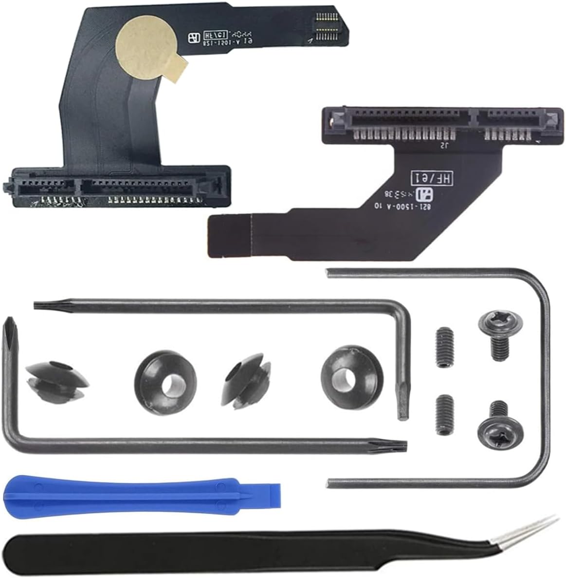 15 Pcs 821-1501-A Second Hard Drive Cable Upgrade Kit SSD Replacement for Mac Mini A1347 2010 2011 2012 2014, 821-1500-A SATA Hard Drive Cable for Mac Mini A1347-Disassembly tool set