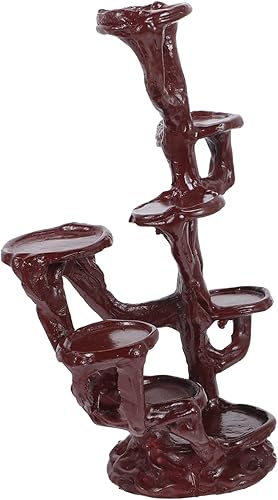 Yardwe Elegante soporte de planta de resina elevada para maceta, base estable para soporte de bonsái de resina