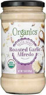 Organics Roasted Garlic Alfredo Pasta Sauce, USDA Organic, 15 oz
