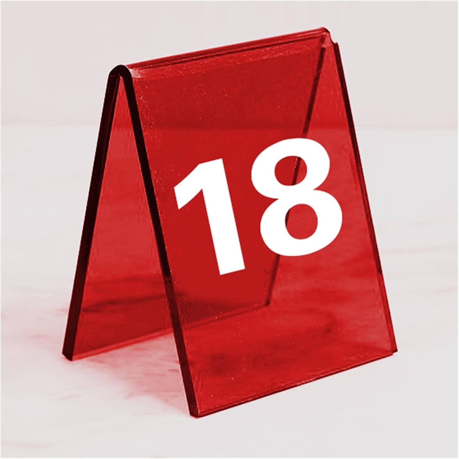 Acrylic Table Numbers, Tent Style Table Signs, Set of 6