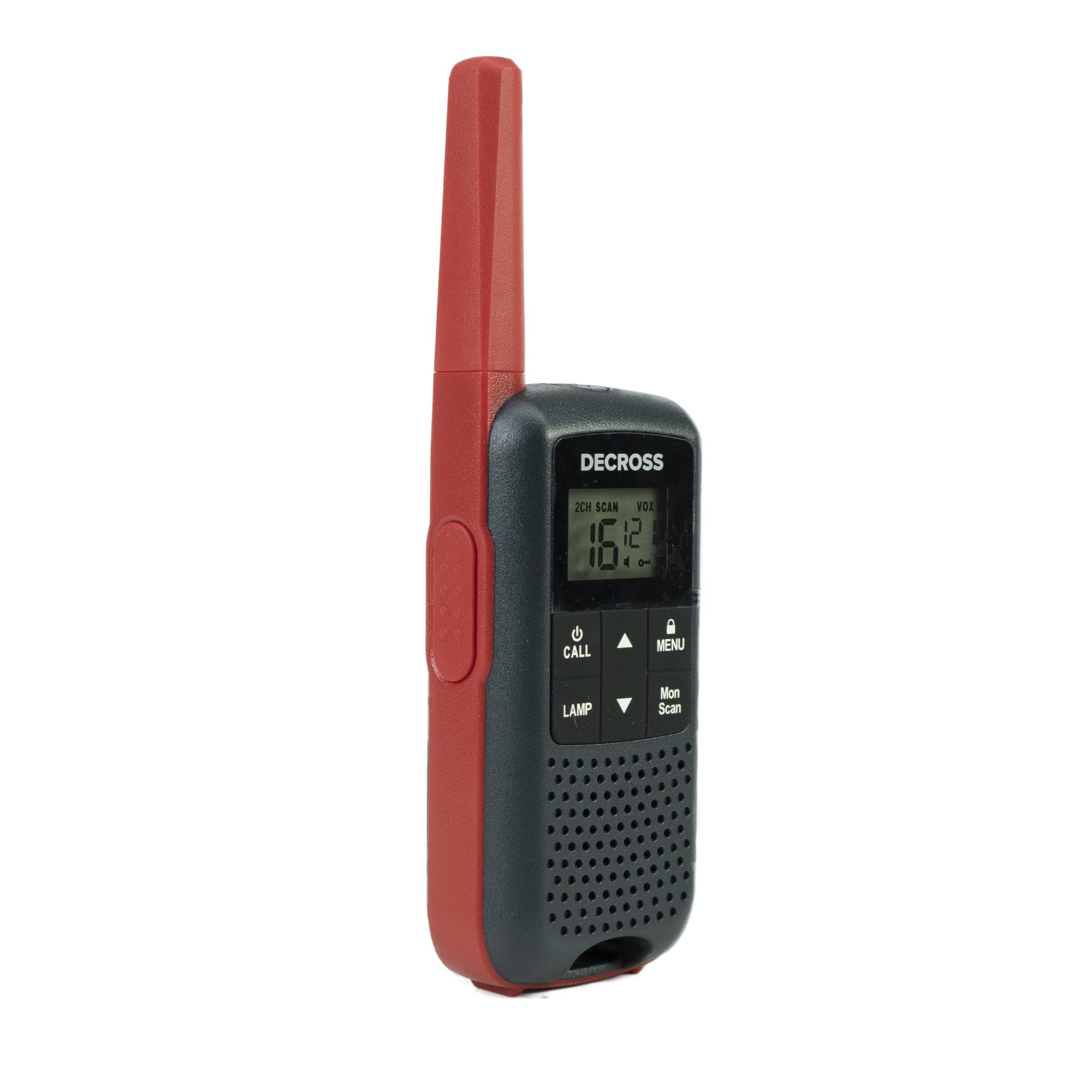 Stazione radio portatile PMR Decross DC63, 446MHz, 0.5W, 16CH, 1000mAh NiMH, IPx4, set di 2 pezzi