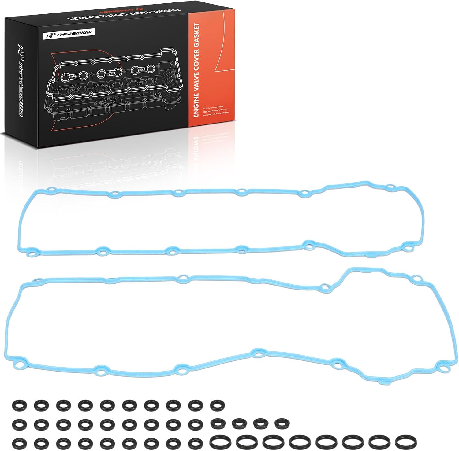 A-Premium Engine Valve Cover Gasket Set Compatible with Lincoln LS 2000-2006 & Ford Thunderbird 2002-2005, 3.9L