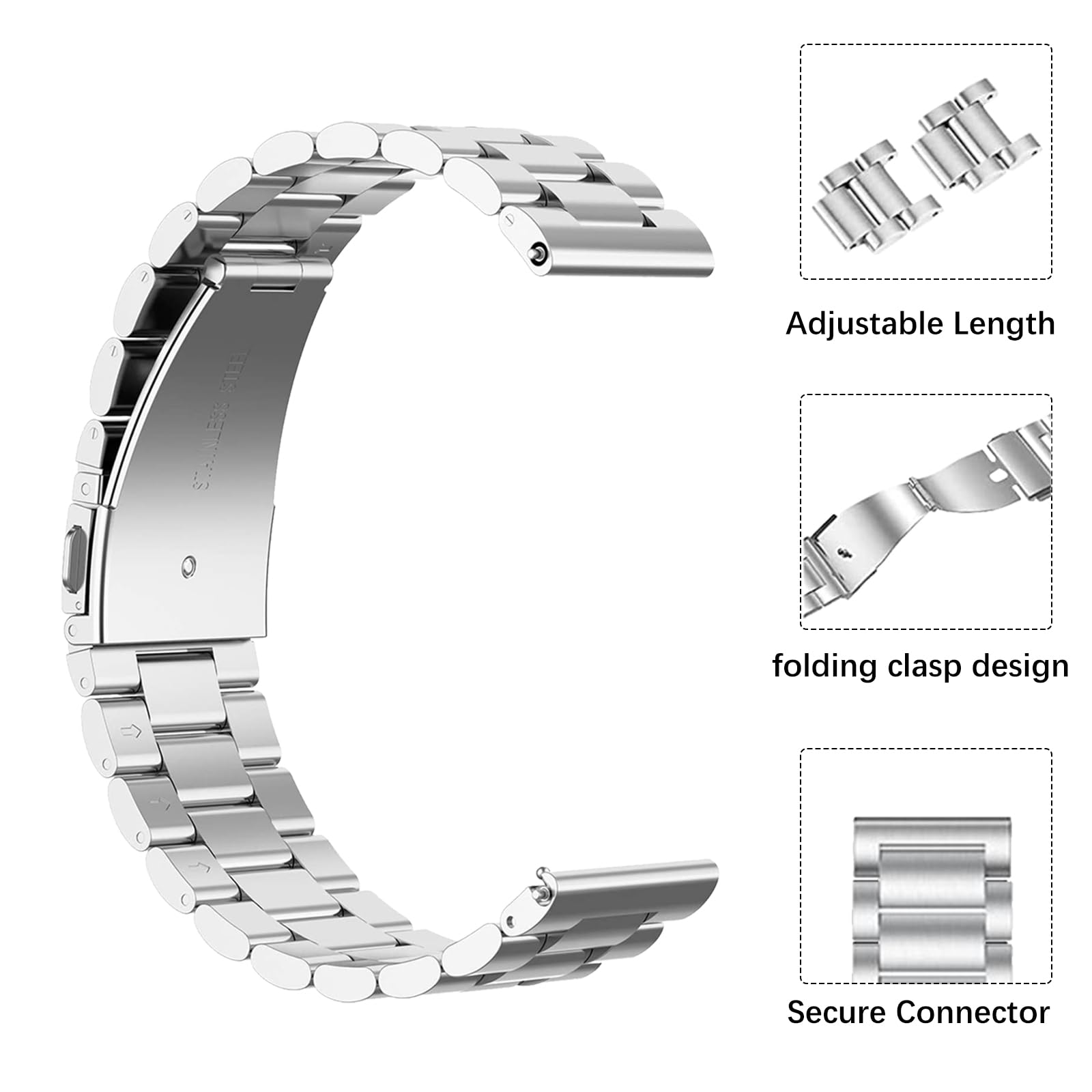 Bracciale Inossidabile per Xiaomi Redmi Watch 5 Active/Lite - Dettaglio