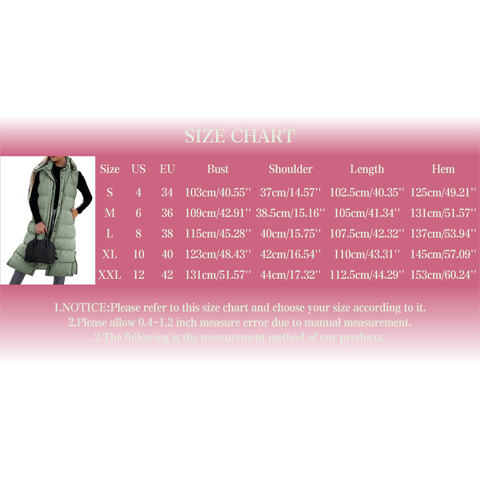 Chaleco largo de plumón para mujer, chaleco acolchado con capucha, chaqueta acolchada sin mangas, chaleco ligero a prueba de viento, chaleco con capucha para mujer, chaleco largo sólido, chaqueta de