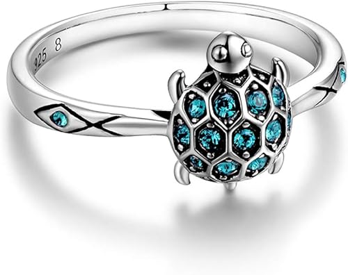 Miniatura 3 de GW Lovely 925 Sterling Silver Ring for Women Girls Zirconia Band Ring Statement Rings for Birthday Wedding Gift