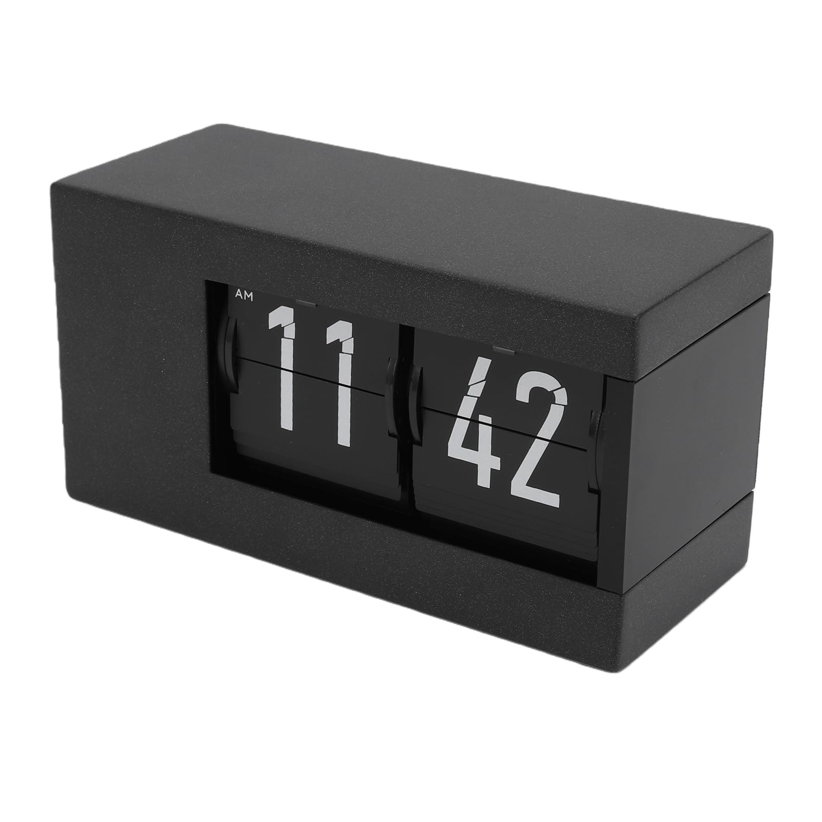 Orologio a Fogli Mobili con Calendario Perpetuo con Rotazione Automatica delle Pagine e Luce a LED per Studio in Camera da Letto, Soggiorno, 5,71 X 3,03 Pollici (Nera)