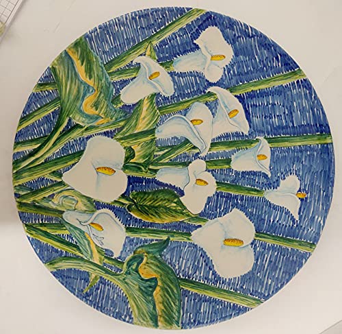 ceramica Piatto Centro Tavola - Antiche Ceramiche di Santo Stefano di Camastra by Ceramiche Serravalle interamente realizzato a mano