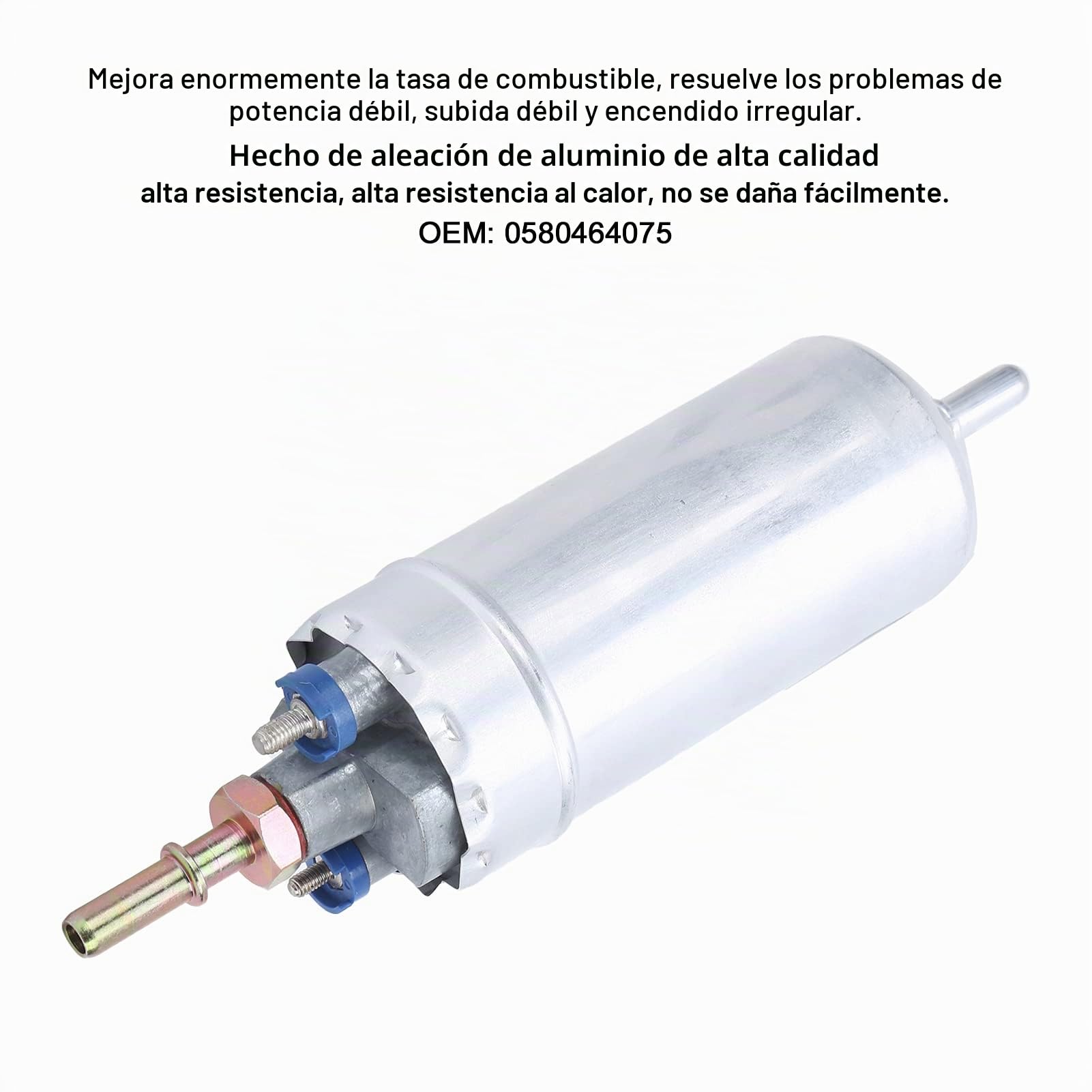 Bomba de combustible Aramox, bomba de combustible externa de 12 V, 5 barras, 150 l/h, aleaci¨®n de aluminio 0580464075, piezas de repuesto para autom¨®viles