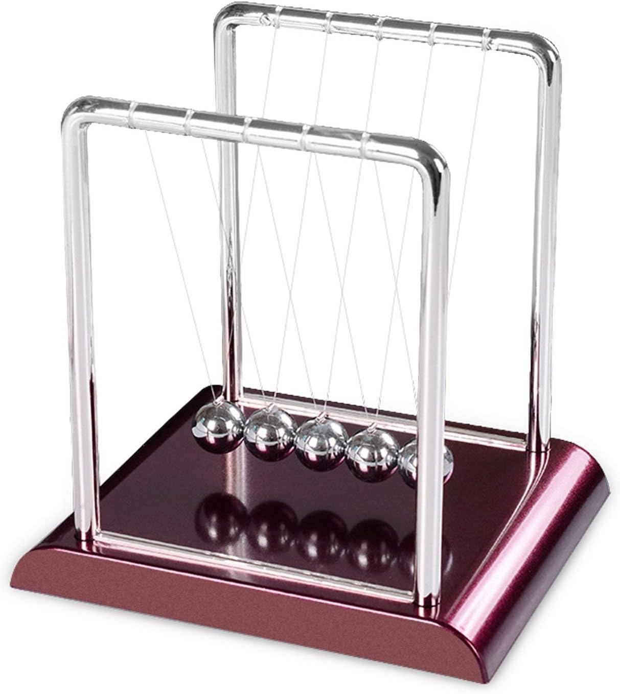 DOTSOG Newtons Cradle Classic Newton's Cradle Balance Balls Desk Home Decorations for Office Physics Teacher Toys Steel Ball