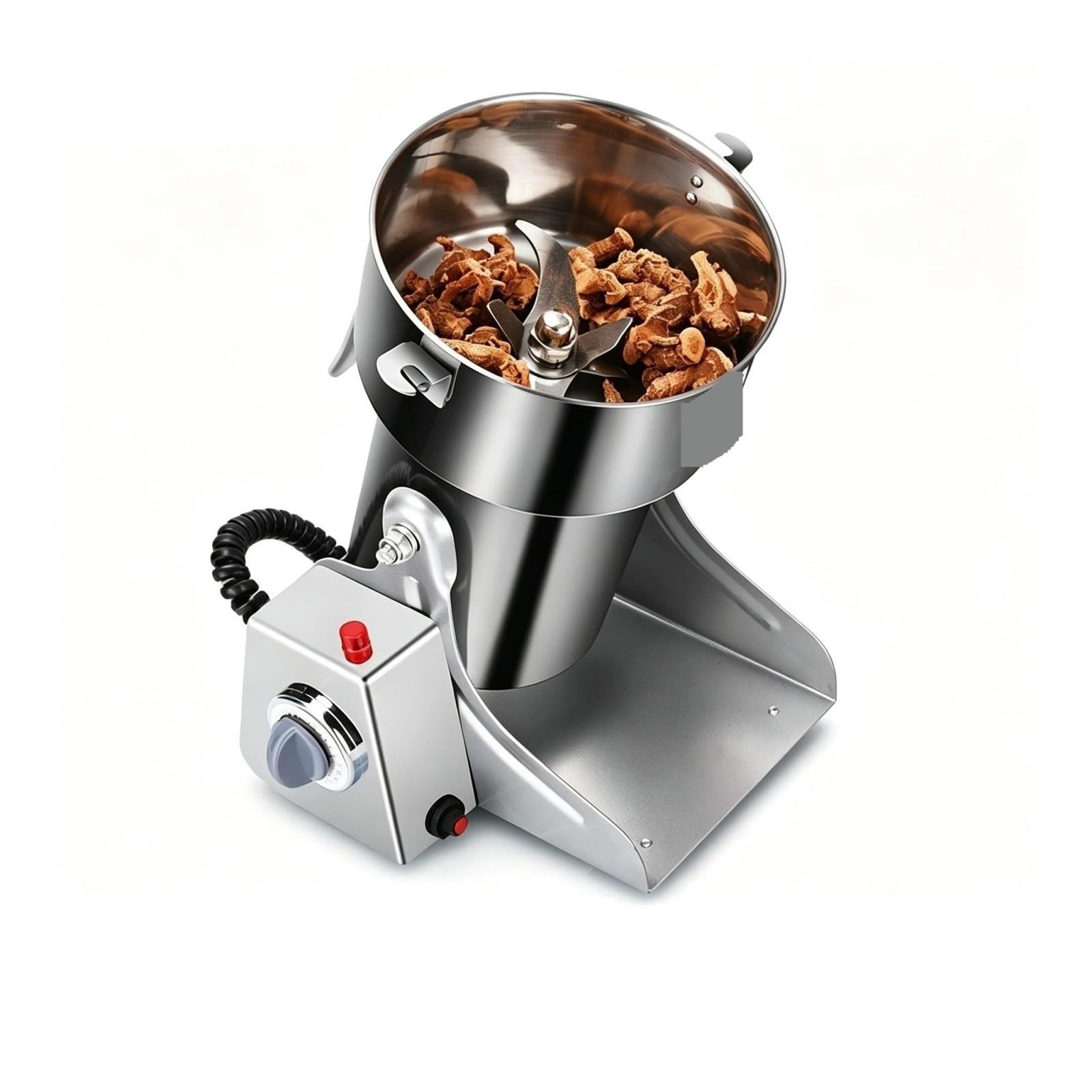 Mini macinacaffè elettrico per polvere di grano commerciale in acciaio inossidabile ultra fine,Polverizzazione fine(800g)
