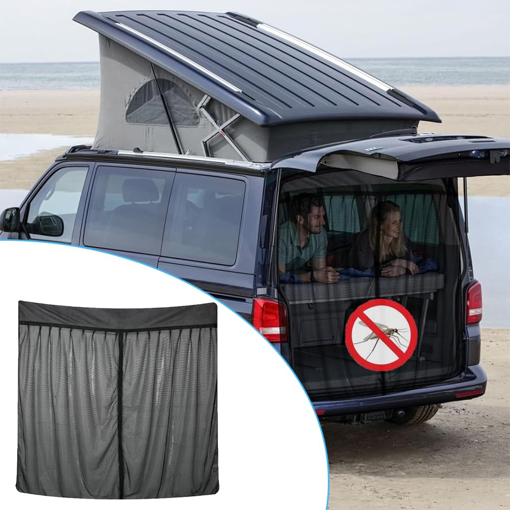 moustiquaire magnétique pour Ford Transit Custom & Campervans, hayon arrière van, 135 x 145 cm
