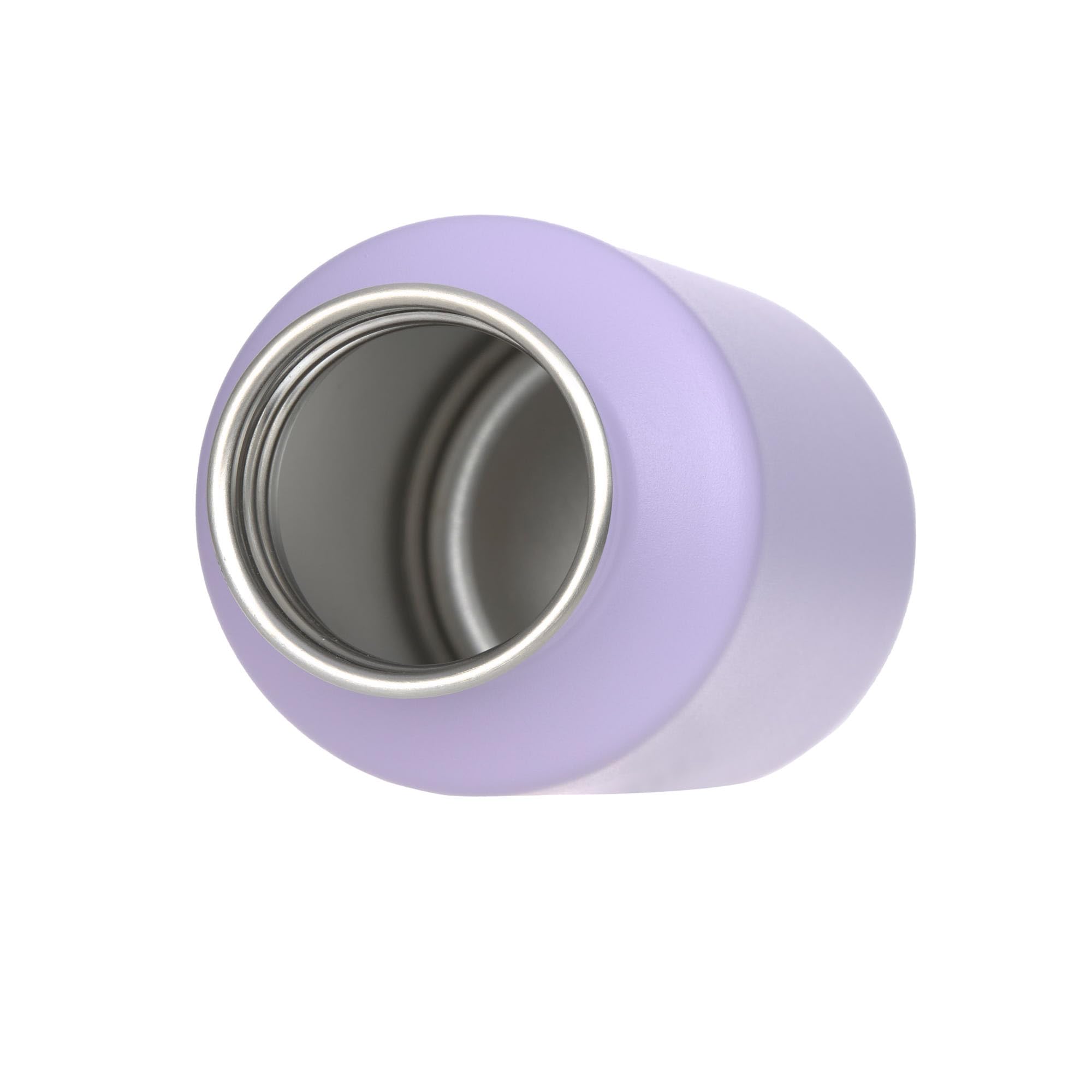 LÄSSIG Bottiglia per bambini in acciaio inox senza BPA 500ml per l'asilo, a prova di perdite, con tappo per lo sport/Bottle Stainless Steel Little Gang Heart lilac
