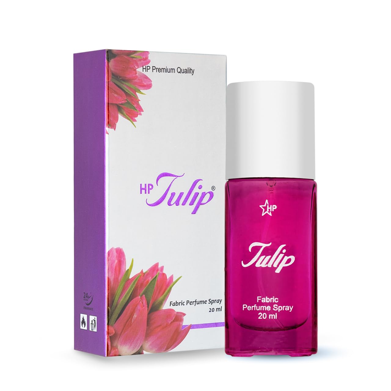 HP Tulip Fabric Perfume Spray, 20 ml, Aromatic Fougere Fragrance, Unisex, Long-lasting 6 Hours-image-1