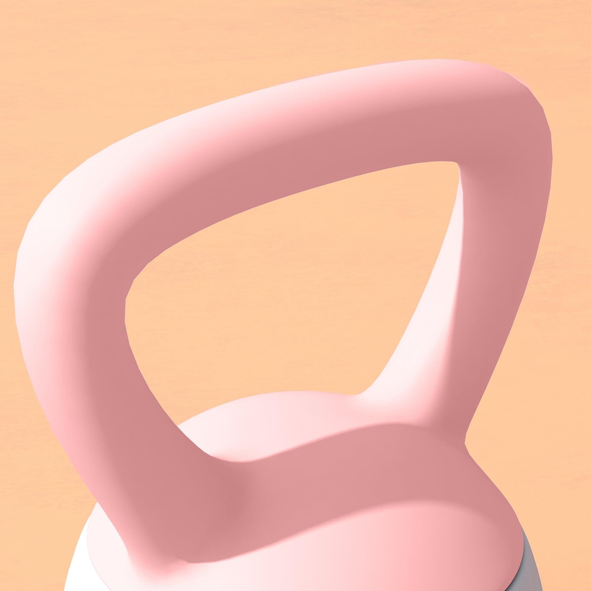 SPORTNOW 4kg Kettlebell souple avec poignée antidérapante, Rose et Gris